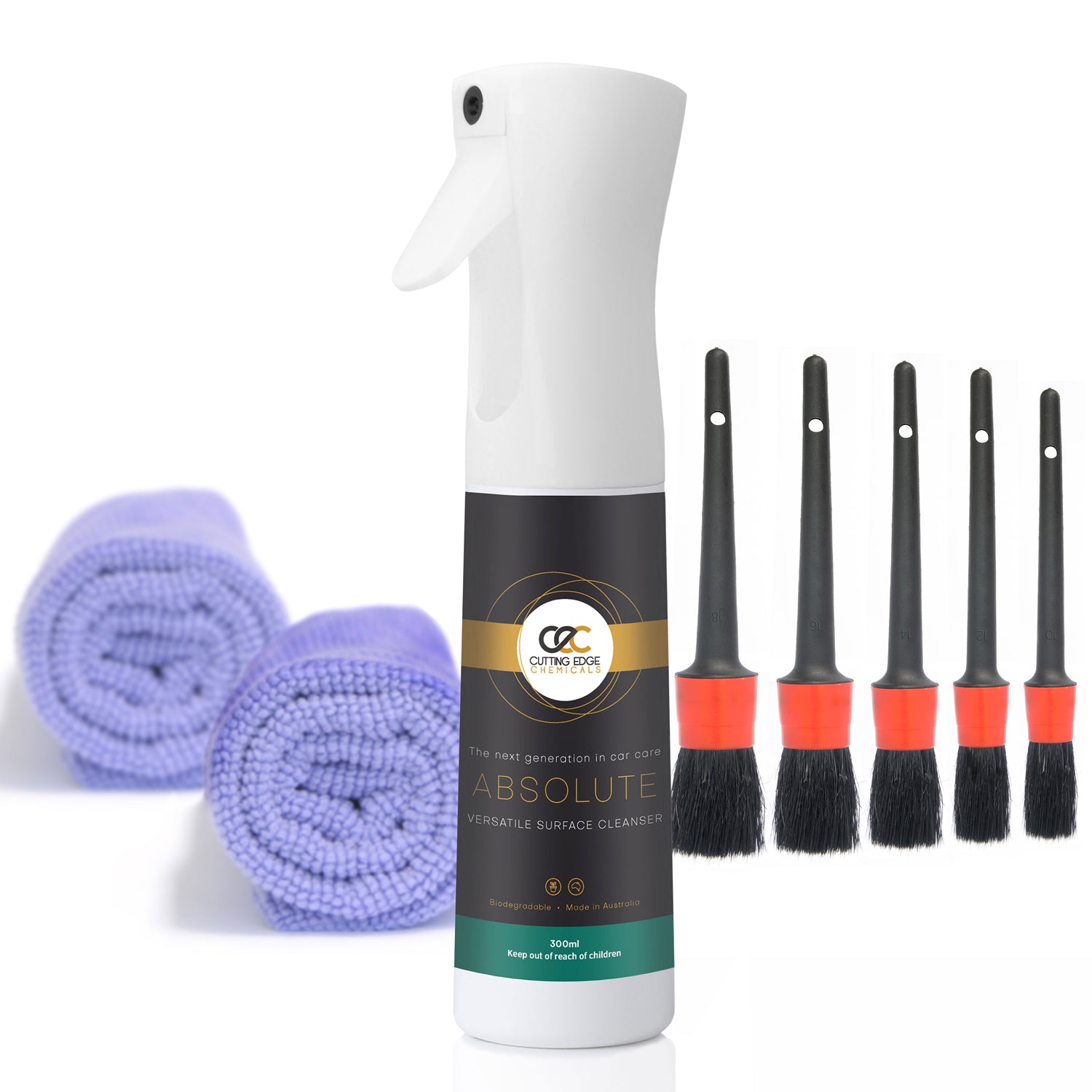 Engine Bay Car Detailing Pack-Car Wash Brushes-Cutting Edge Chemicals 